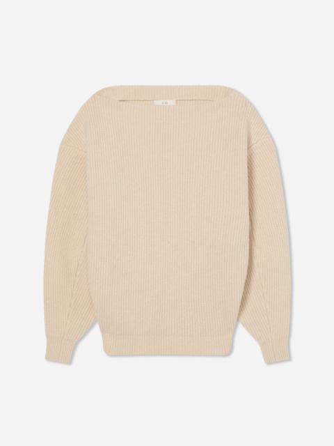 CO Oversized Boatneck Sweater in Wool Cashmere