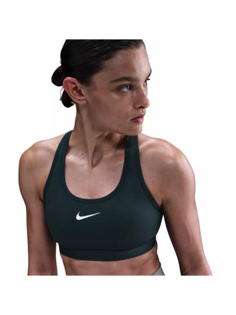 Nike Women's Swoosh Medium Support Padded Sports Bra - Green