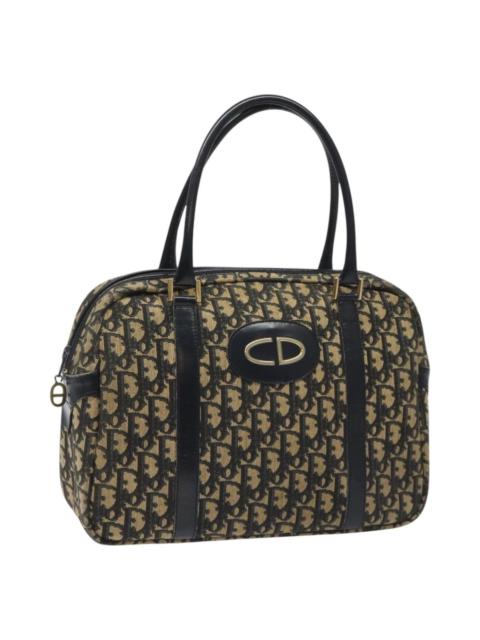 Dior DIOR Trotter Canvas Hand Bag Navy