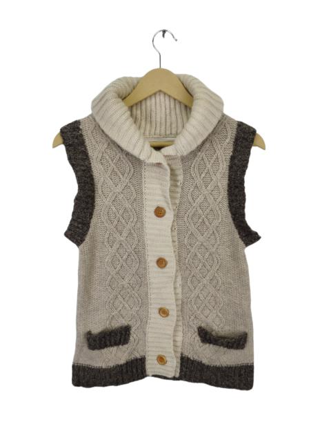 Other Designers Japanese Brand - Vintage Wool Knit Vest Sweater Shawl Collar Cardigan