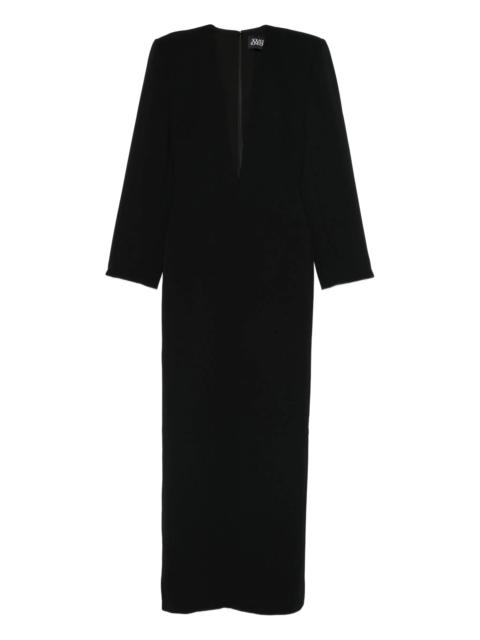 SOLACE LONDON Deacon long-sleeve maxi dress