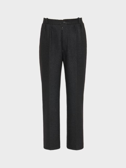 Maison Margiela Felted Wool Straight-Leg Trousers