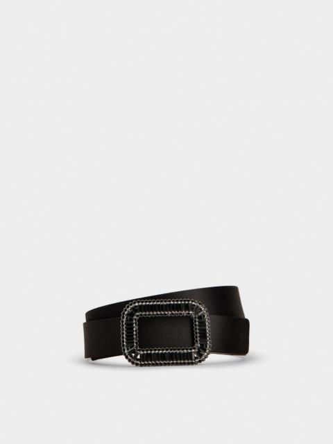 Roger Vivier Pilgrim Belt in satin