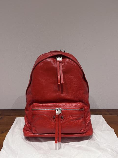 BALENCIAGA New Balenciaga City Red Leather Backpack $2400