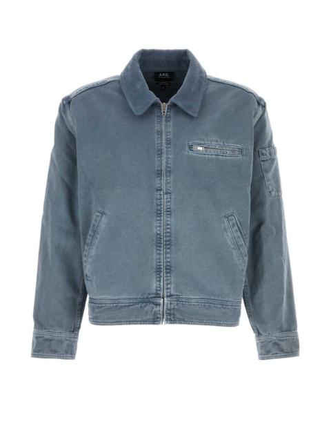 A.P.C. A.P.C. Men Air Force Blue Denim Alexis Jacket
