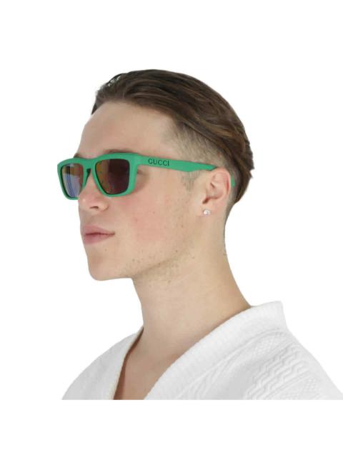 GUCCI NEW GUCCI GG1571S 004 SQUARE GREEN BLUE MEN SUNGLASSES GUCCI