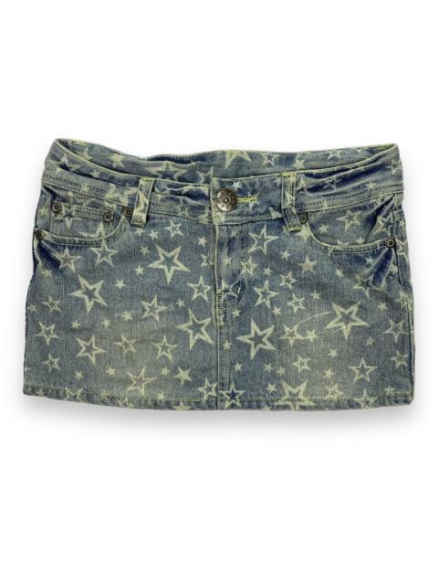 Other Designers Japanese Brand - Grazie Dirty Full Print Jeans Skirt