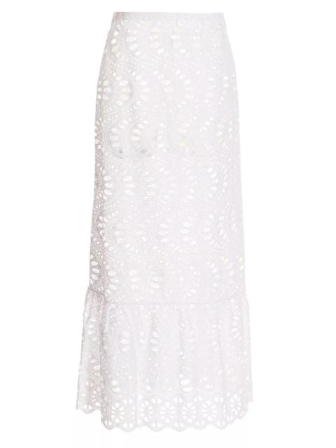GIAMBATTISTA VALLI Macramé long skirt