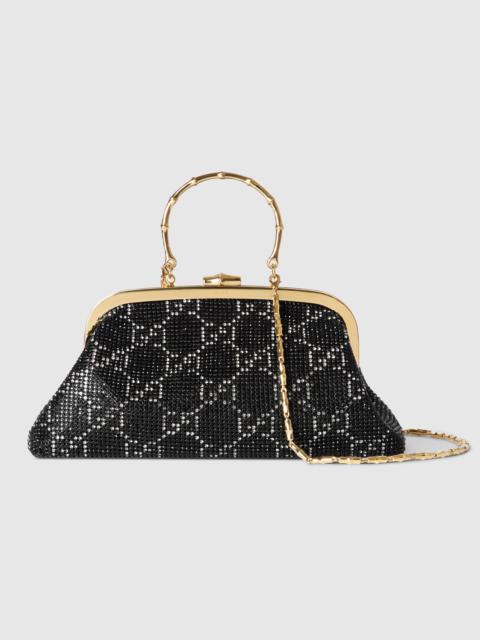 GUCCI Crystal medium evening top handle bag