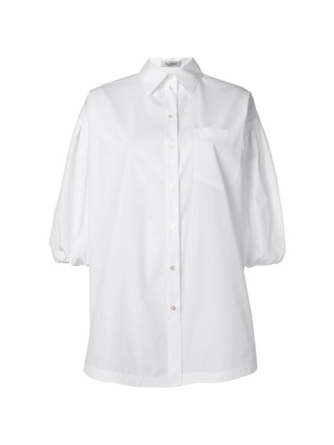 Valentino Valentino Garavani Puff Sleeve Poplin Shirt