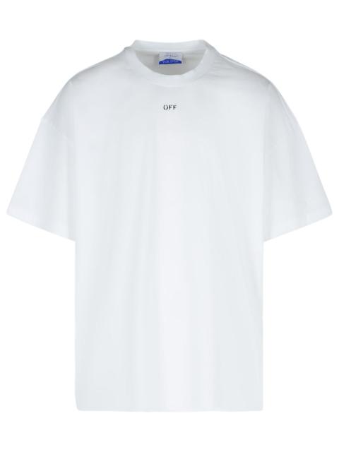Off-White White Cotton T-Shirt Men