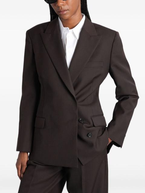 ANINE BING double-breasted wool blazer