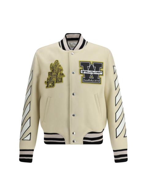 Off-White Off-White Men Lion Wool Varsity Jacket