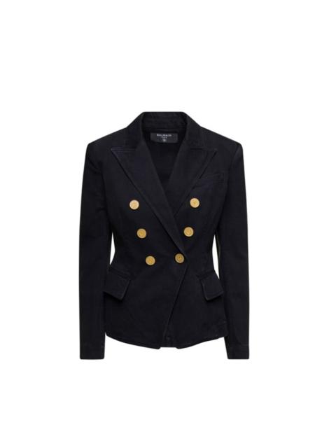 Balmain Balmain Double-Breasted Denim Blazer Women