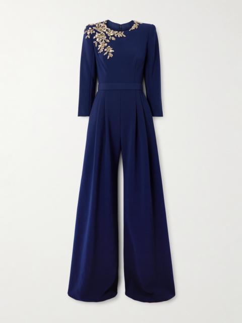 JENNY PACKHAM Embellished Crepe Jumpsuit