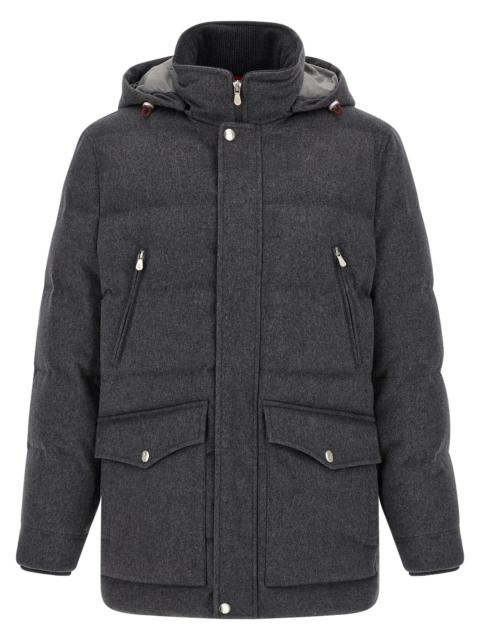 Brunello Cucinelli Brunello Cucinelli Men Membrane Wool Flannel Parka
