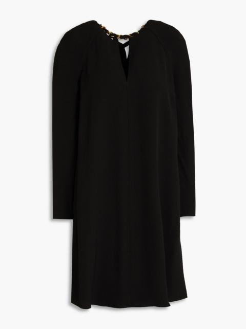 Zimmermann Chain-embellished crepe mini dress