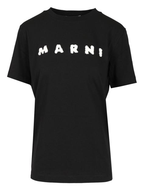 Marni Scribbled Logo T-Shirt Black