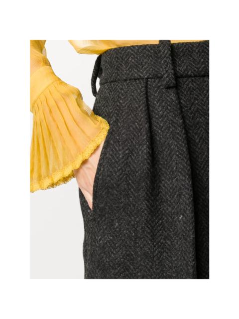 Valentino Valentino Garavani Tailored Herringbone Trousers