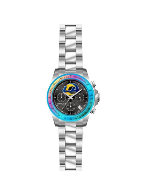 Other Designers Invicta NFL Los Angeles Rams Chronograph GMT Quartz Black Dial Men's Watch 44988