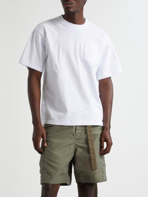 sacai Sacai Cotton Pocket T-Shirt in White 101 at Nordstrom