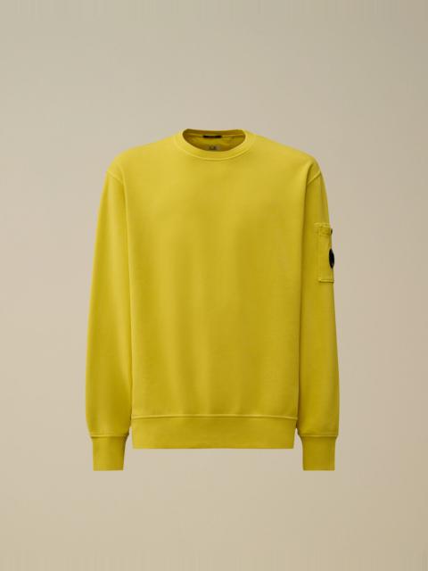 C.P. Company Brushed and Emerized Diagonal Fleece Crewneck Lens Sweatshirt