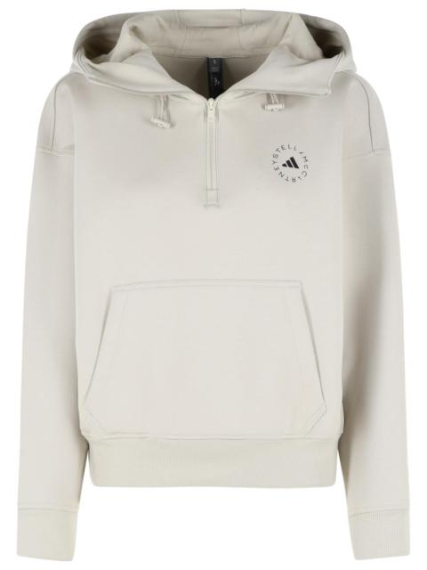 adidas Adidas By Stella Mccartney Light Beige Cotton Blend Sweatshirt