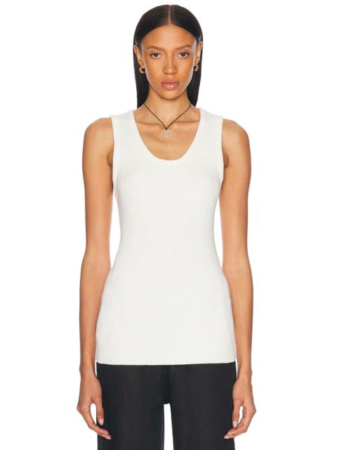 Enza Costa Boucle Knit Tunic Top