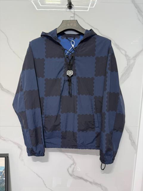 Louis Vuitton LOUIS VUITTON x NIGO2 SS22 Collaboration Checkerboard Drawstring Hooded Sweatshirt for Men