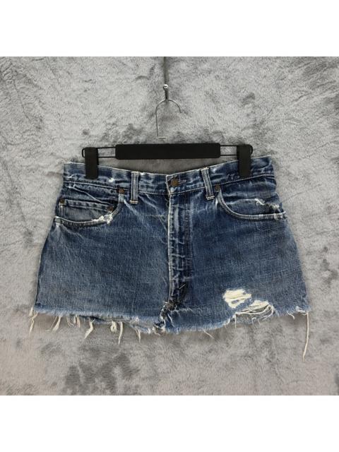 Other Designers Custom - VINTAGE LEVIS BIG E JEANS MINI SKIRT #5083-40