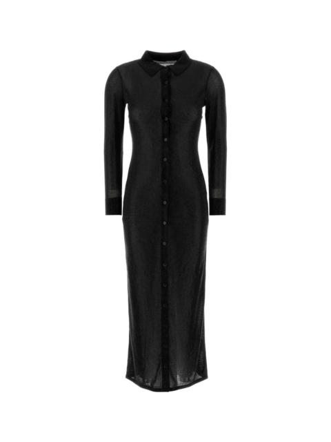 Alexander Wang Embellished Viscose Shirt Dress