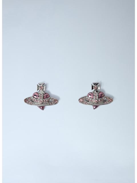 Vivienne Westwood Women New Diamante Heart Earrings