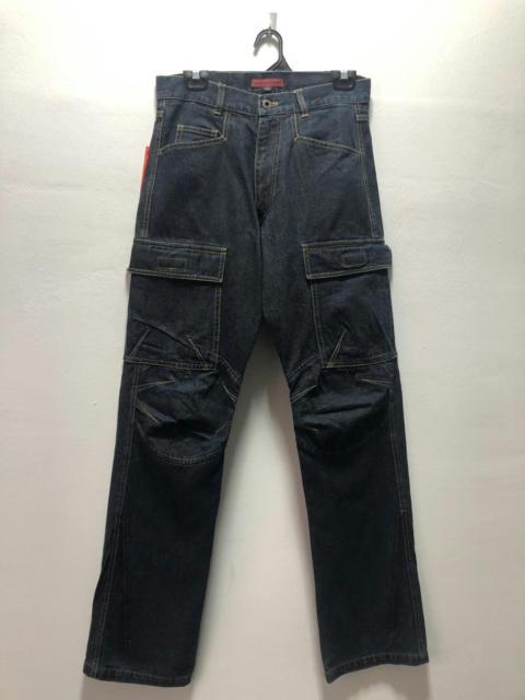 Other Designers 5351 Pour Les Hommes - 291295 HOMME Denim Pants Cargo Style Japan Orange Tab