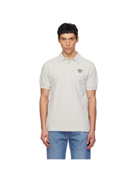 KENZO Gray Kenzo Paris 'KENZO Wild Tiger' Slim Polo