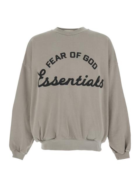 ESSENTIALS Fear Of God Men Gray Sweatshirt 'Training 90'S Crewneck Sweatshirt Essentials' With Round Neck And L