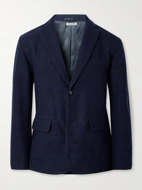 Cotton and Wool-Blend Jacquard Suit Jacket