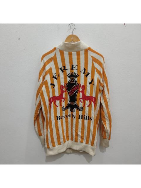 Other Designers Beverly Hills - Jeremy Scott Beverly Hills Big Logo Stripes Training Jacket