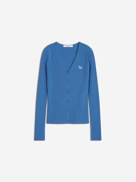 Maison Kitsuné BABY FOX FINE RIB WOOL CARDIGAN