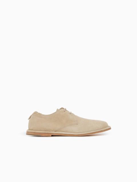 GIORGIO ARMANI SUEDE LACE-UPS