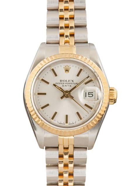 Ladies Rolex Date 69173 Silver Dial