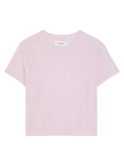 LISA YANG Lisa Yang Siona Brushed Cashmere and Silk-blend top