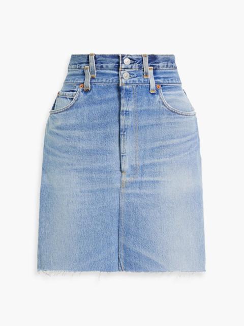 Other Designers Denim mini skirt