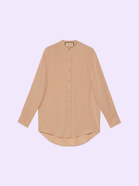 GUCCI Gucci Horsebit Crepe Satin Shirt