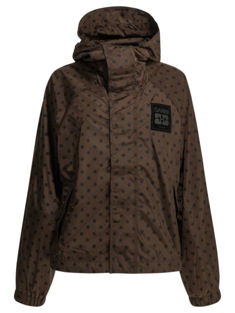 GANNI Ganni Light Polka Dot Jacket Brown