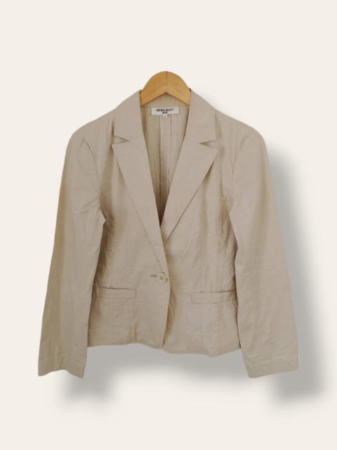 Archival Clothing - NATURAL BEAUTY BASIC Beige Single Breasted Suit Blazer