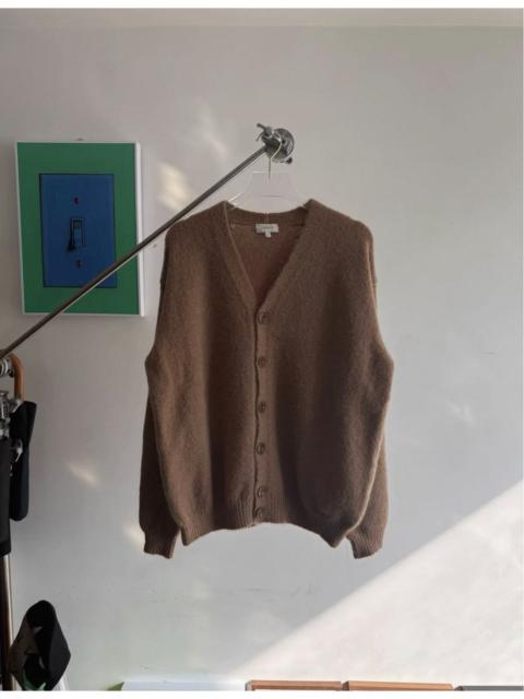 Lemaire Lemaire brown mohair cardigan