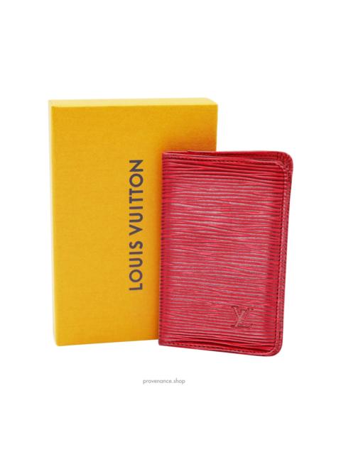 Louis Vuitton Louis Vuitton Pocket Organizer Wallet - Red Epi Leather