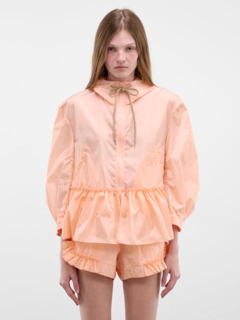 Simone Rocha Clementine Nylon Peplum Hem Jacket