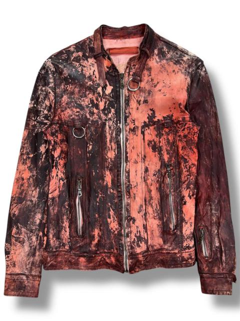 Other Designers Japanese Brand - Sisii by Au gre du vent Dirty Distressed Leather Jacket