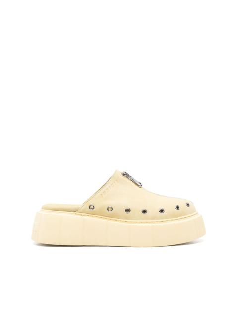 INUIKII zip-detail mules